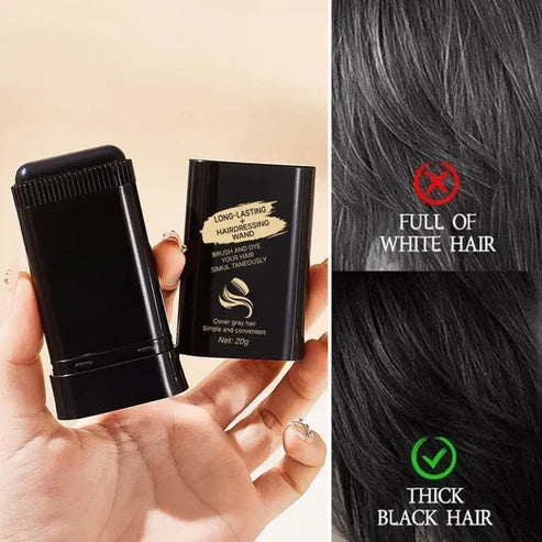 Waterproof Gray Coverage Hair Dye Wand 2-Pack