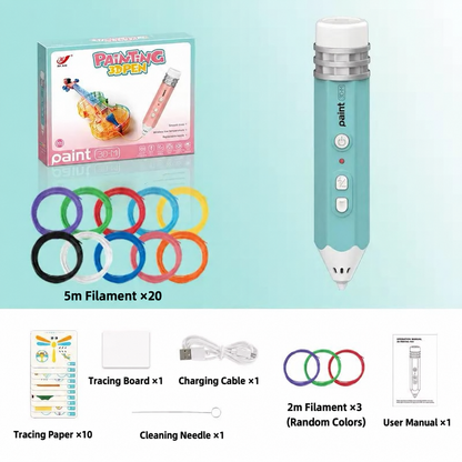 Kids Rechargeable 3D Printing Pen Kit – Build Creativity & Hands-On Skills