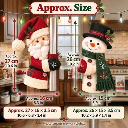 Christmas Santa Snowman Handle Huggers