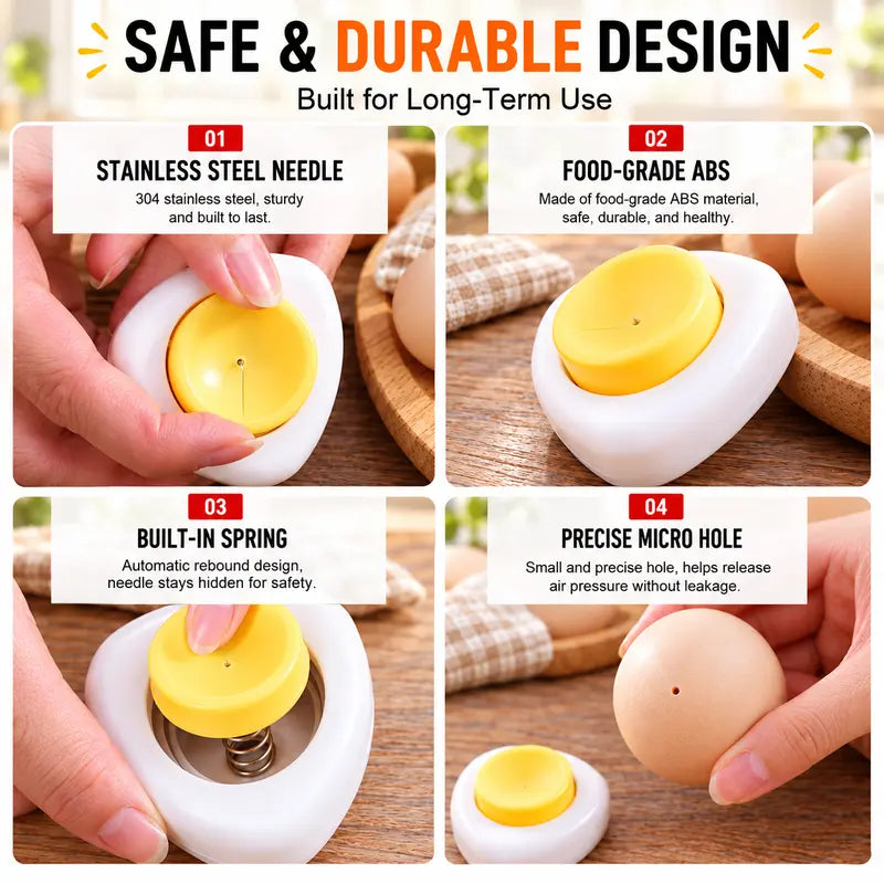 [2-Pack] Stainless Steel Egg Piercer Tool