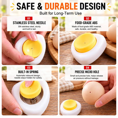 [2-Pack] Stainless Steel Egg Piercer Tool