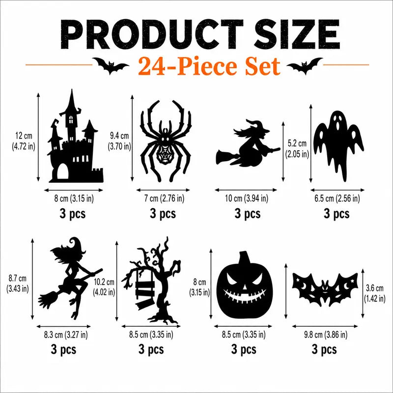 Halloween 3D LED Wall Light Set
