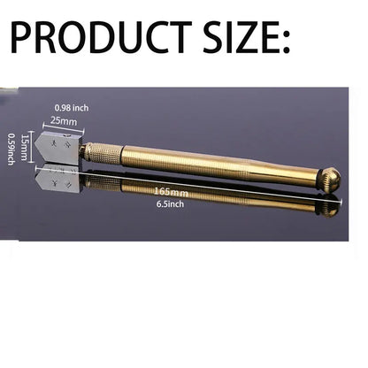 Heavy-Duty Diamond Head Glass Cutter Tool