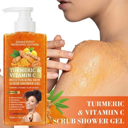 Turmeric Vitamin C moisturizing shower gel for gentle body cleansing