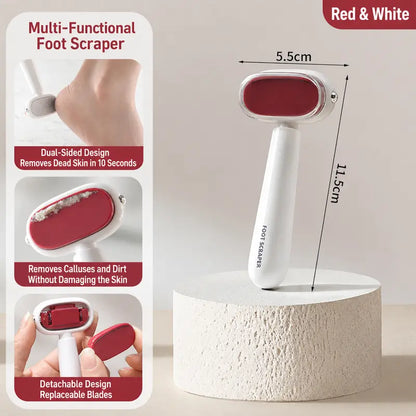 Dual-Sided Stainless Steel Foot Callus Remover & Pedicure Scraper