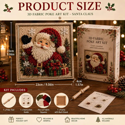 3D Christmas Poke Art Kit – DIY Holiday Wall Hanging Decoration