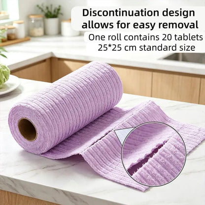 Tear-Off Microfiber Cleaning Cloth Roll