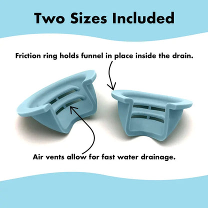 Bathtub Drain Funnel for Hair Clog Prevention