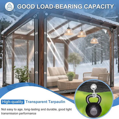 Heavy-Duty Clear Waterproof Tarps