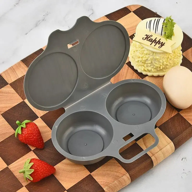 Non-Stick Microwave Fried Egg Cooker Set for Quick Breakfast Prep
