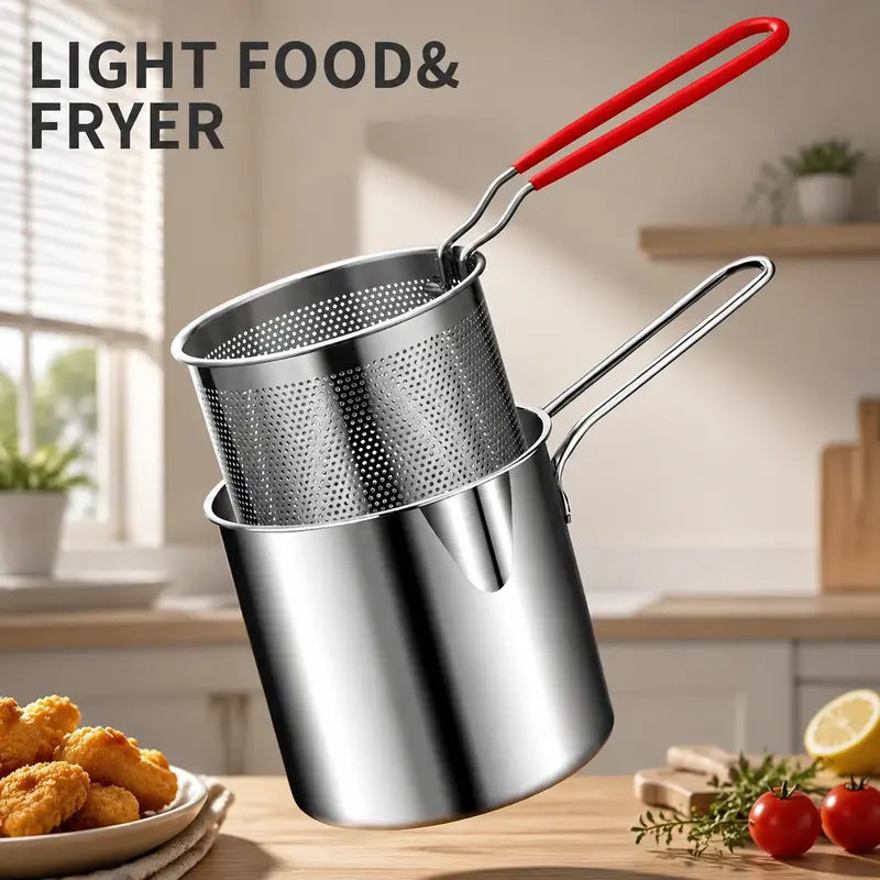 Stainless Steel Deep Fryer Set