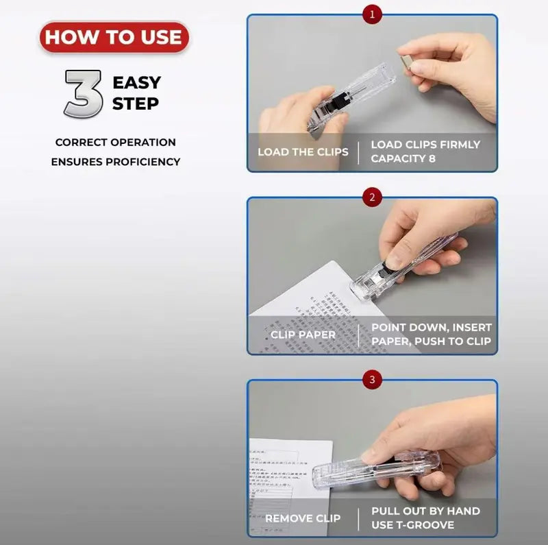 2-Piece Portable Paper Clam Dispenser Set