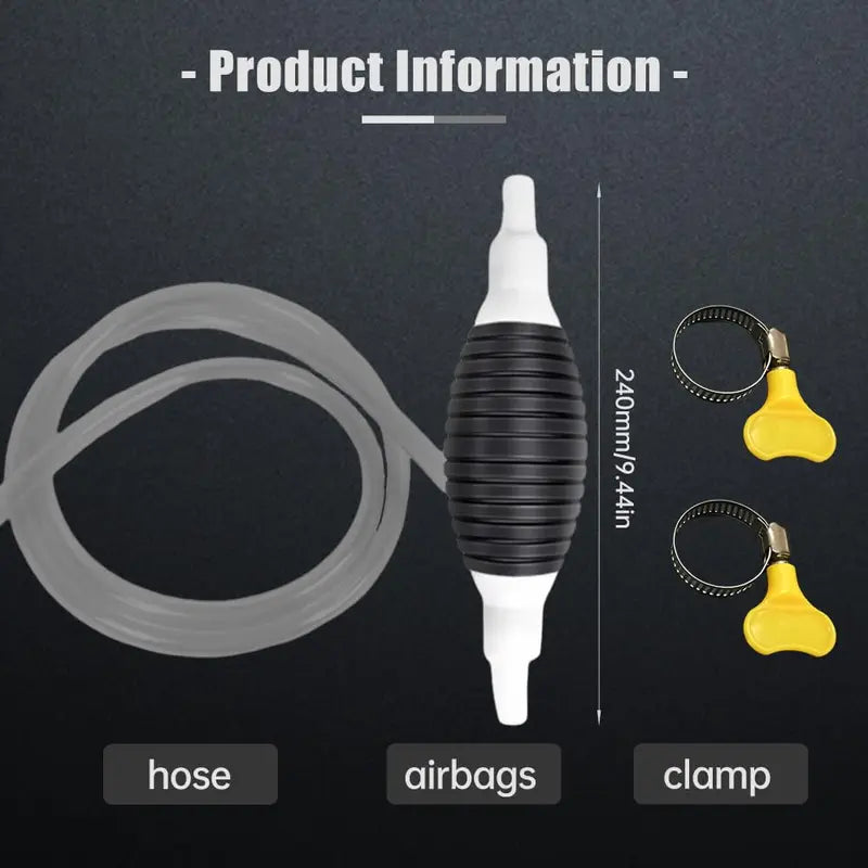 2-in-1 Manual Oil & Fluid Transfer Siphon Pump