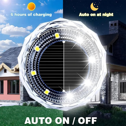 Solar Outdoor Ground Disk Lights