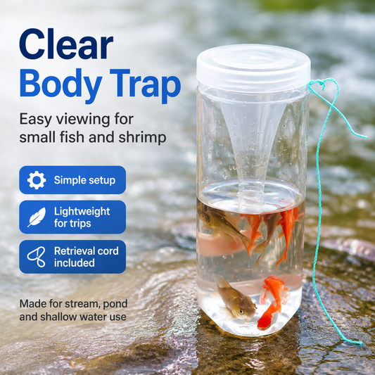 Portable Transparent Fish Trap Bottle