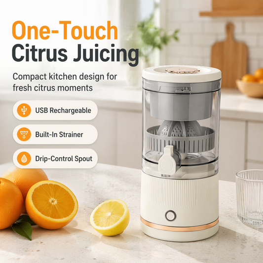 Luxe Portable Electric Juicer – One-Touch Wireless Auto Juicer