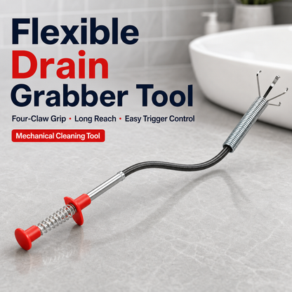 Flexible Four-Claw Drain Cleaning Tool