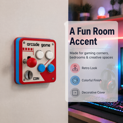 Retro Arcade Light Switch Cover