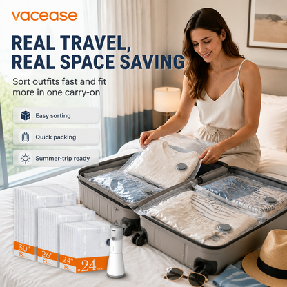 Vacease Cordless Vacuum Travel Bag Set