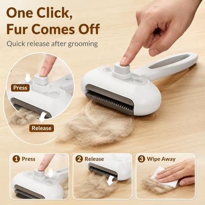 2-in-1 Steaming Pet Grooming Brush
