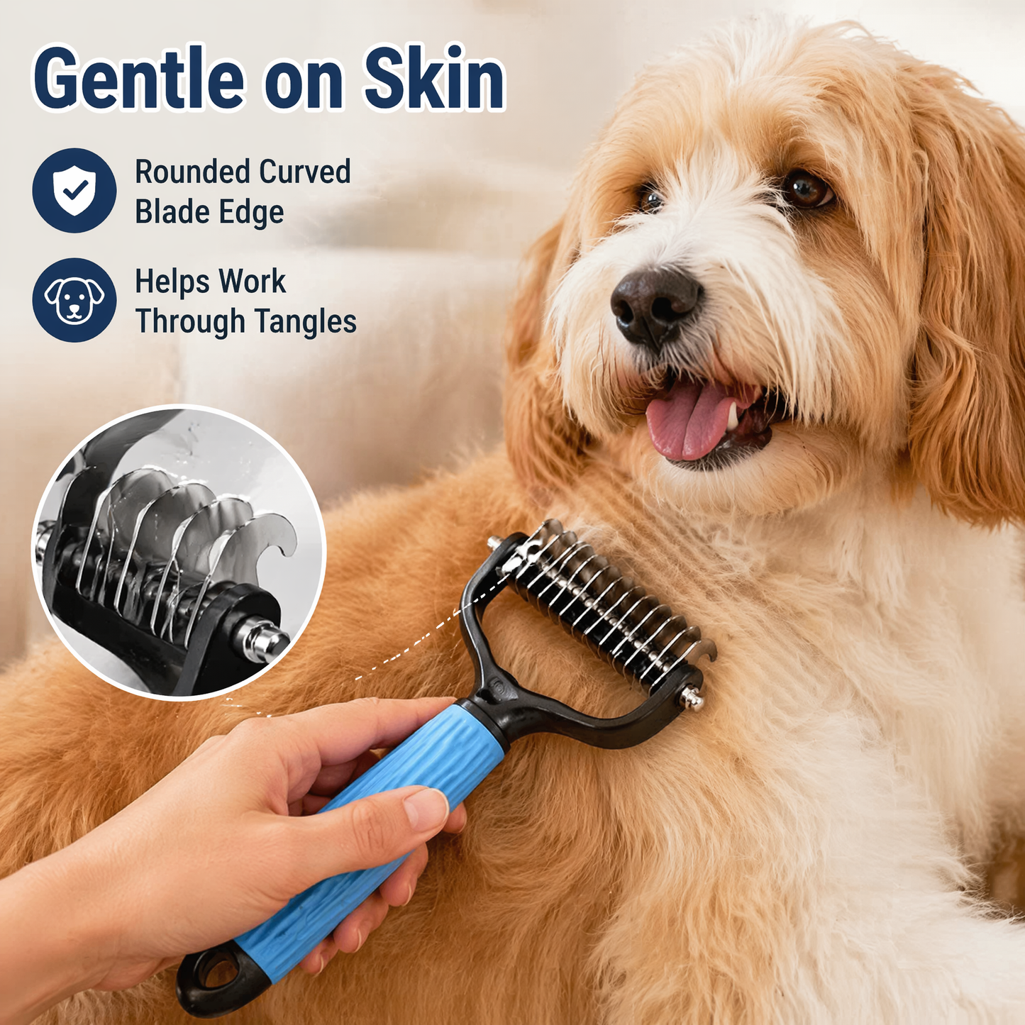 Double-Sided Pet Detangling Comb