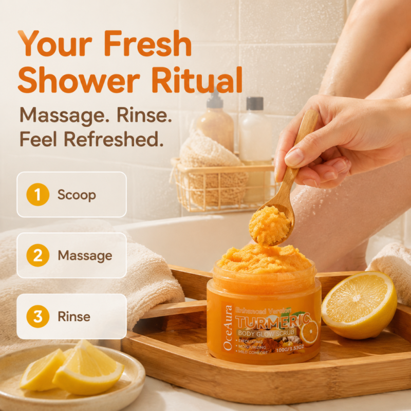 Turmeric & Lemon Body Scrub – Brightening Glow Treatment