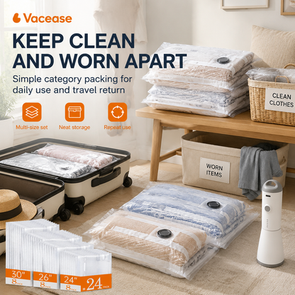 Vacease Cordless Vacuum Travel Bag Set