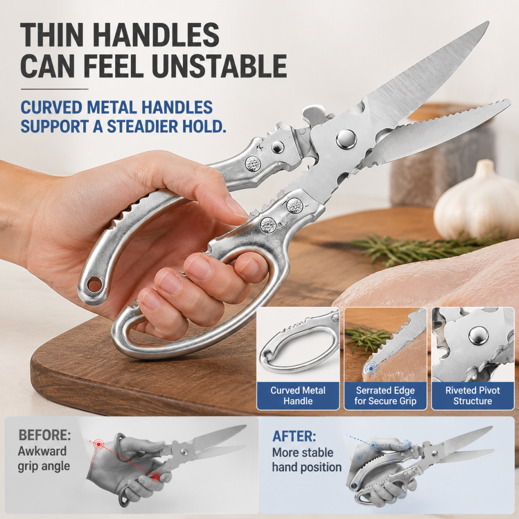 Heavy-Duty Stainless Steel Kitchen Shears