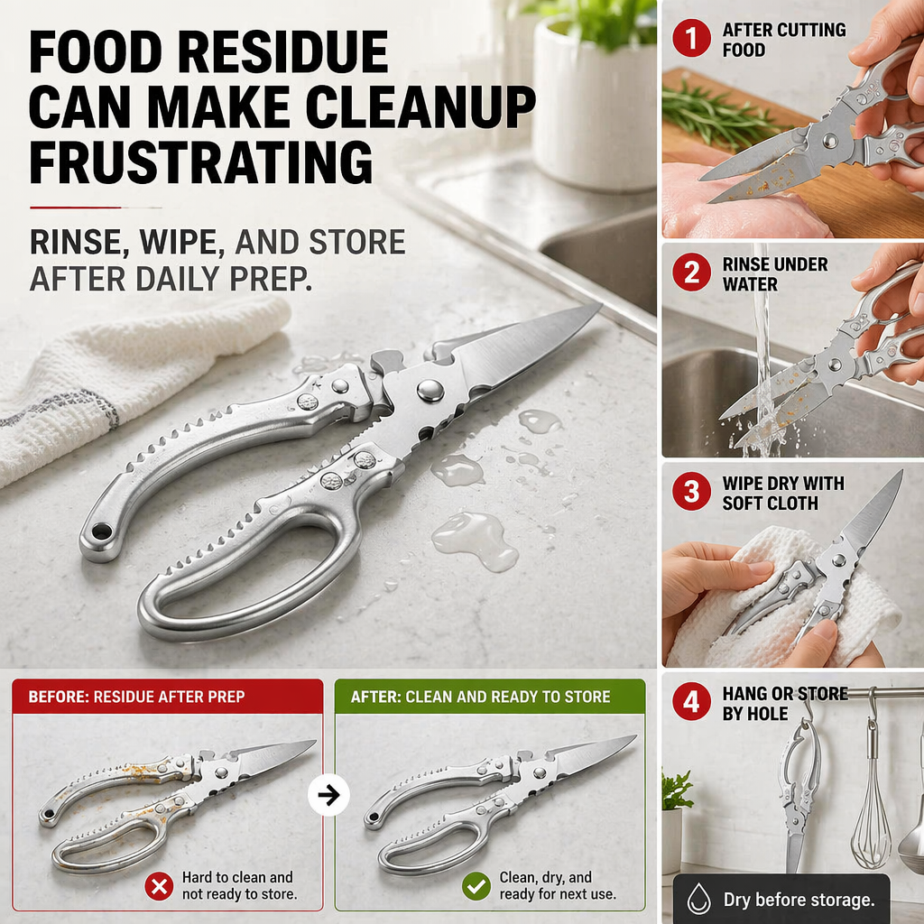 Heavy-Duty Stainless Steel Kitchen Shears