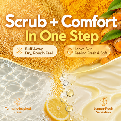 Turmeric & Lemon Body Scrub – Brightening Glow Treatment