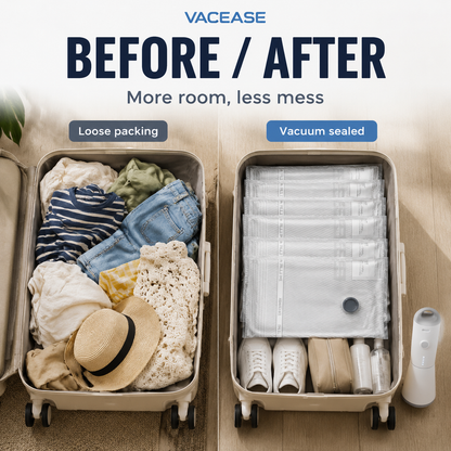 Vacease Cordless Vacuum Travel Bag Set