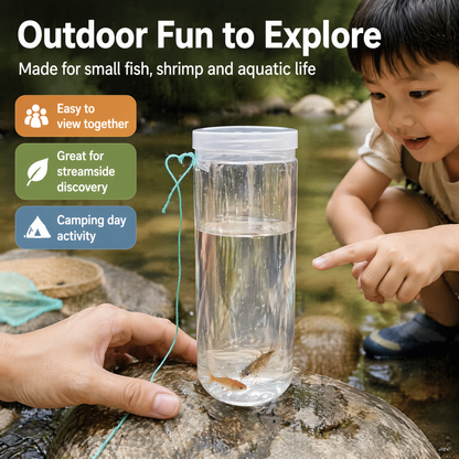 Portable Transparent Fish Trap Bottle