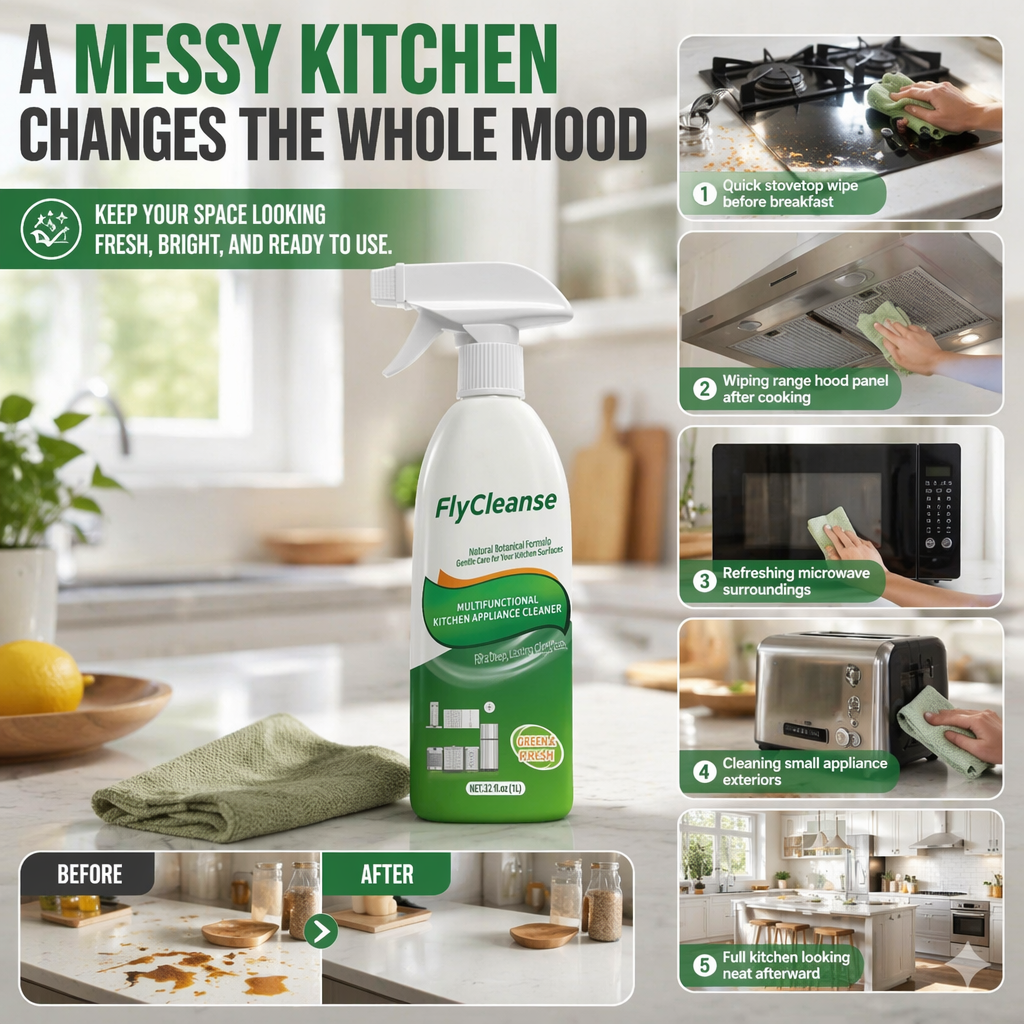 Natural Enzyme Kitchen Grease Remover Spray