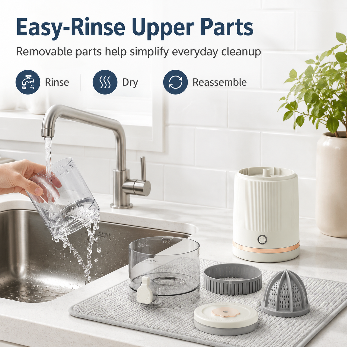 Luxe Portable Electric Juicer – One-Touch Wireless Auto Juicer