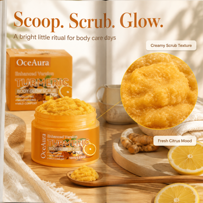 Turmeric & Lemon Body Scrub – Brightening Glow Treatment