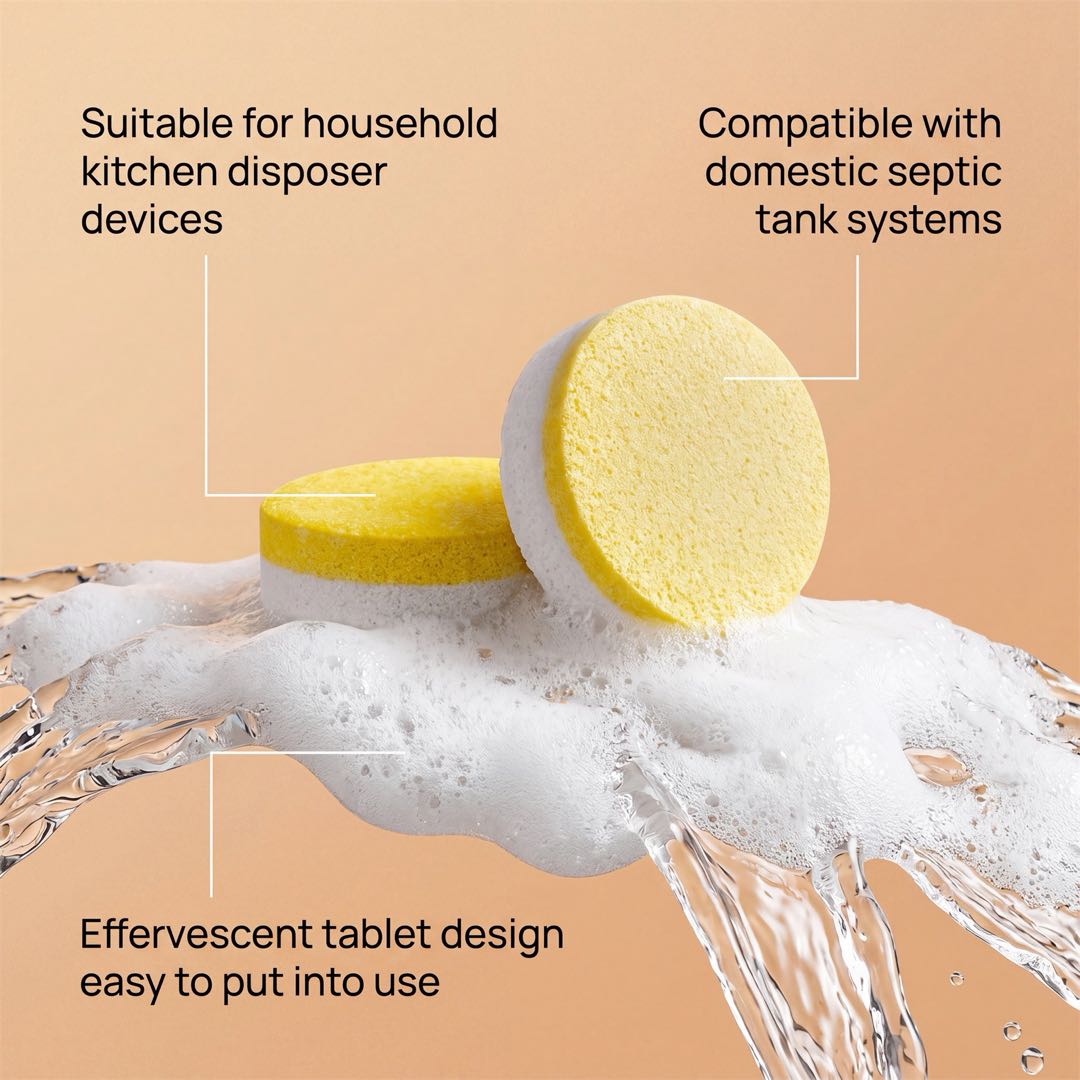 Garbage Disposal Cleaner Tablets – 12-Pack