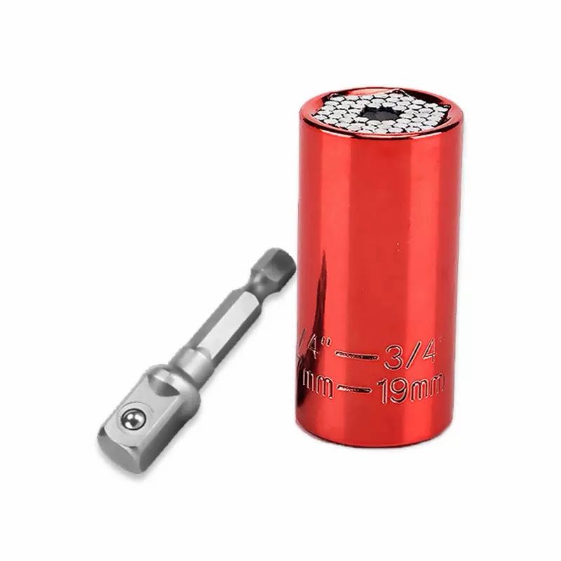 Universal Grip Socket Set with Power Drill Adapter