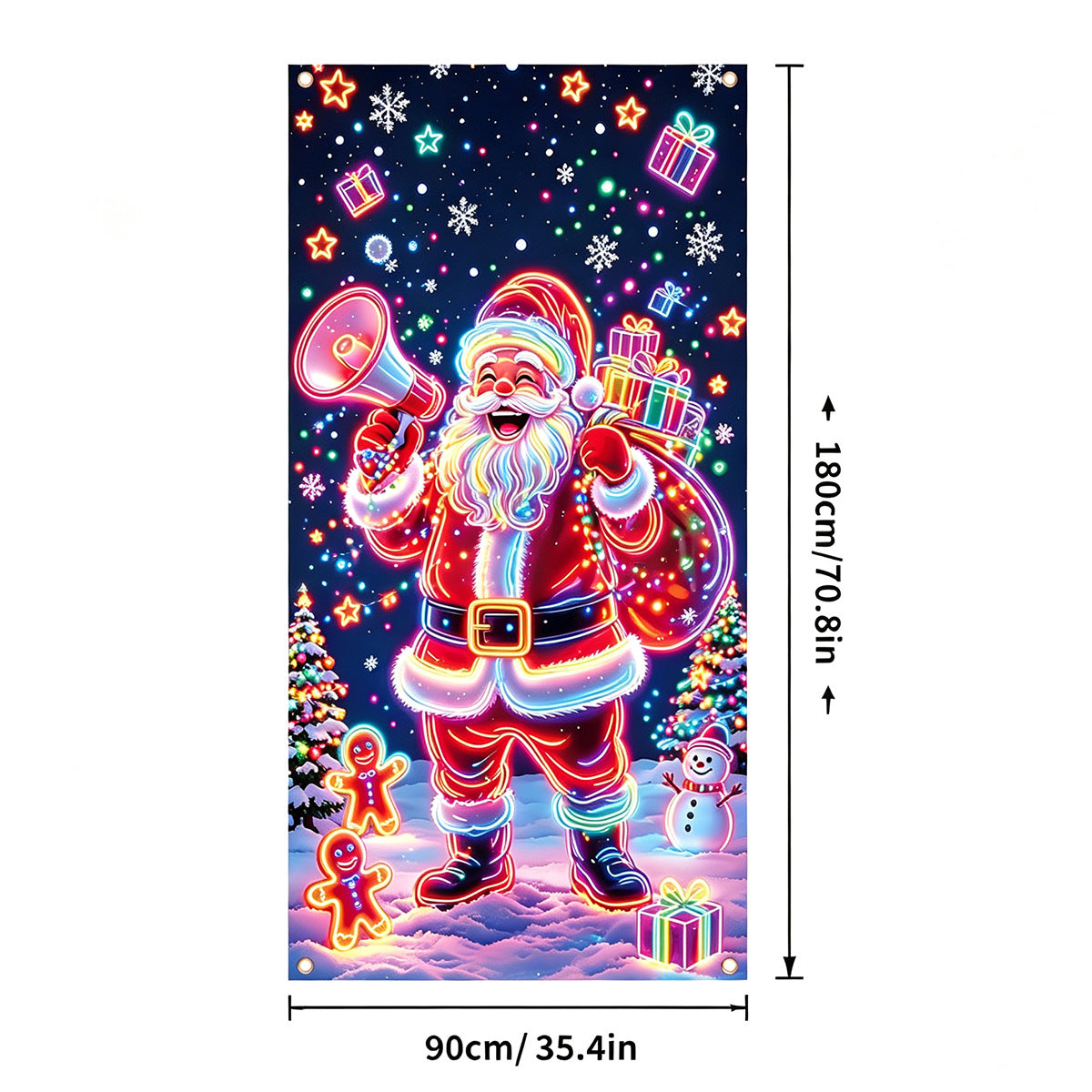 Stretch-Fit Santa & Reindeer Christmas Door Cover – Novo-Haven
