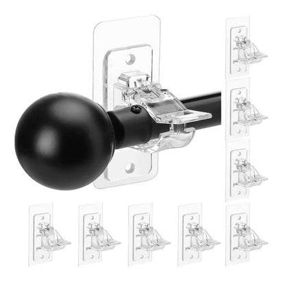 6-Pack No-Drill Curtain Rod Brackets